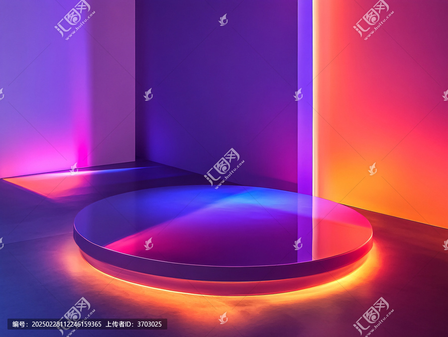 霓虹燈展臺