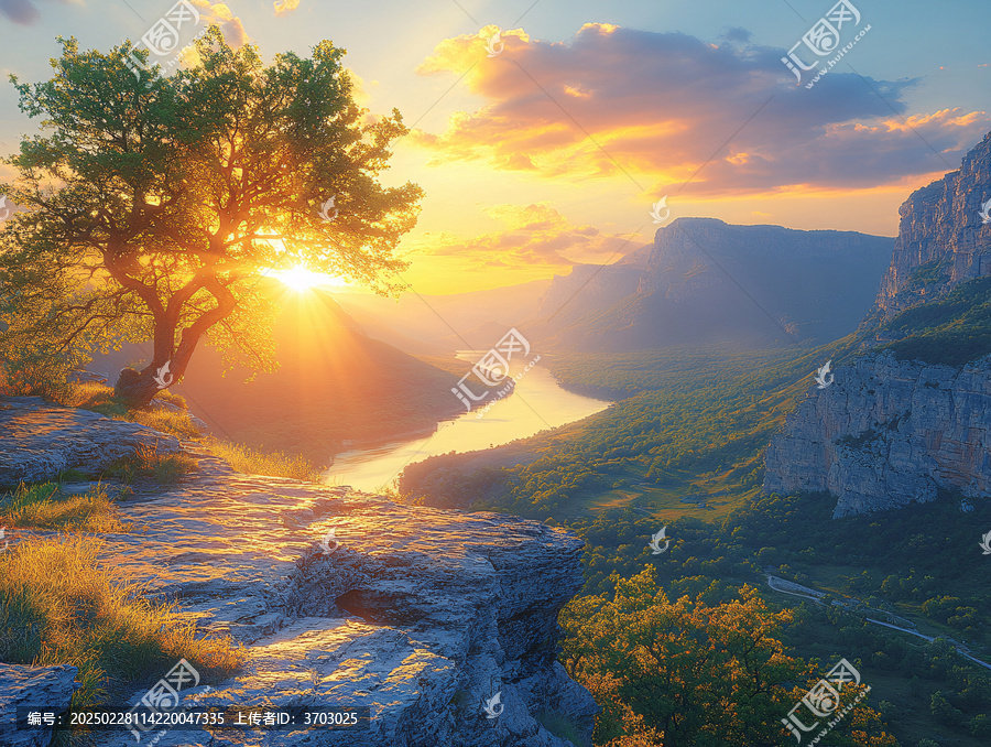 陽光唯美場景