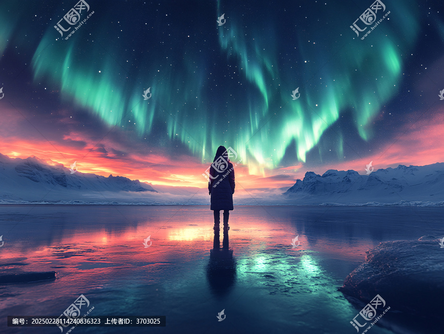 極光炫彩浪漫光影