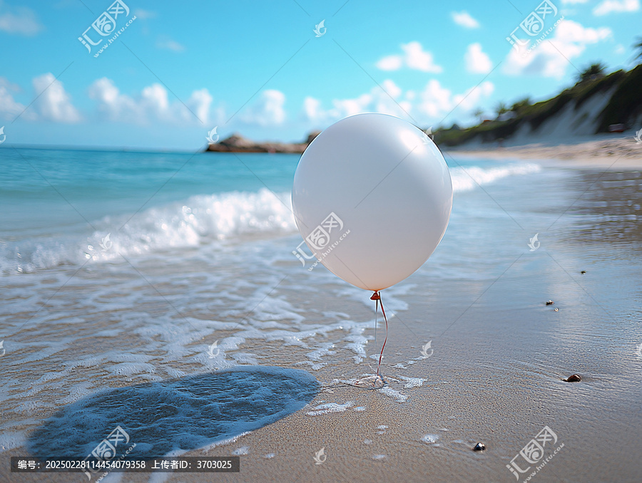 海邊氣球