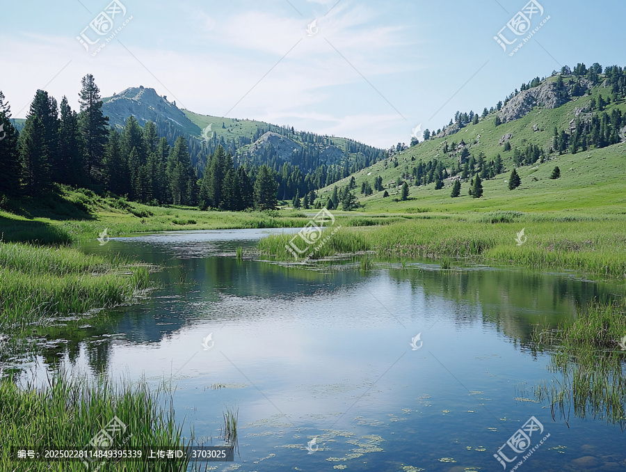 高山草甸湖泊