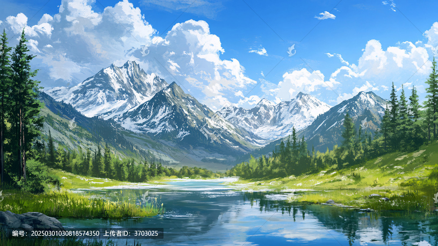 寬屏風(fēng)景畫