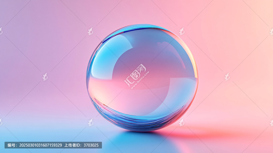 粉藍球體