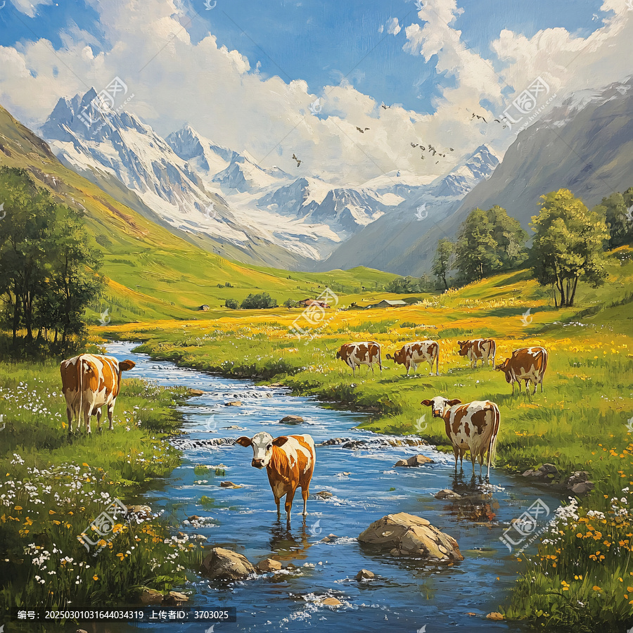 牛草地大山溪水