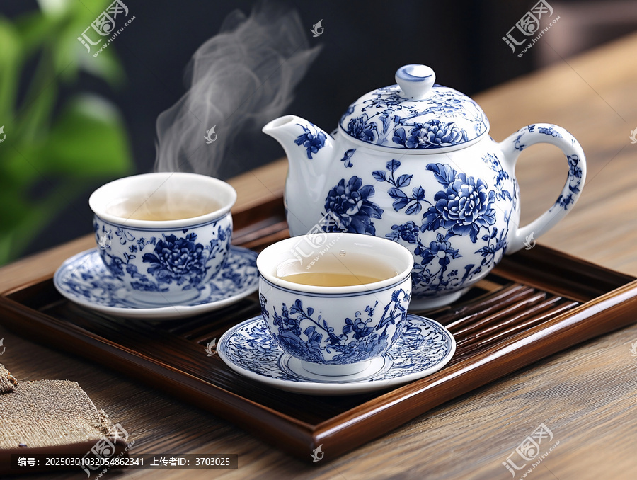 青花瓷茶具
