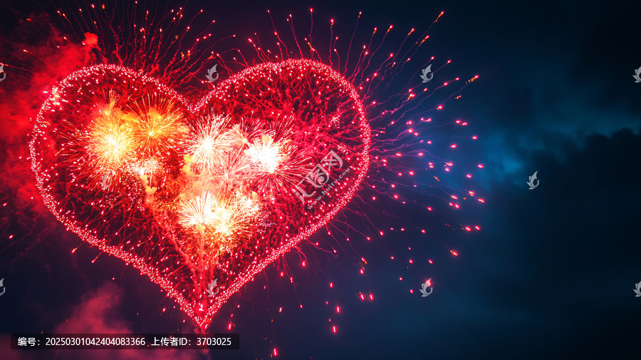 心形煙花
