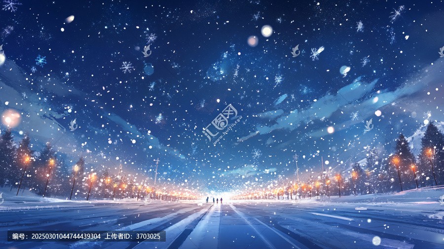 漫天雪花
