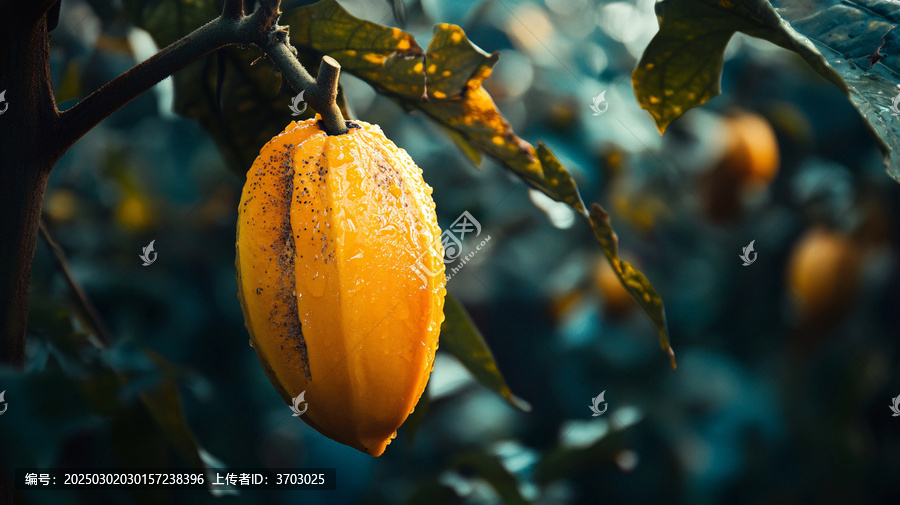 木瓜果實(shí)新鮮采收