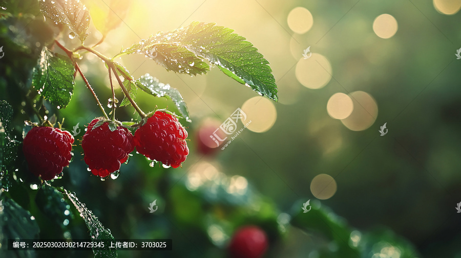 逆光下的紅果