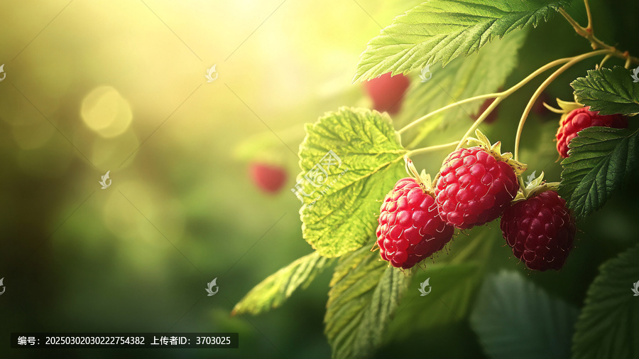 樹莓唯美圖片