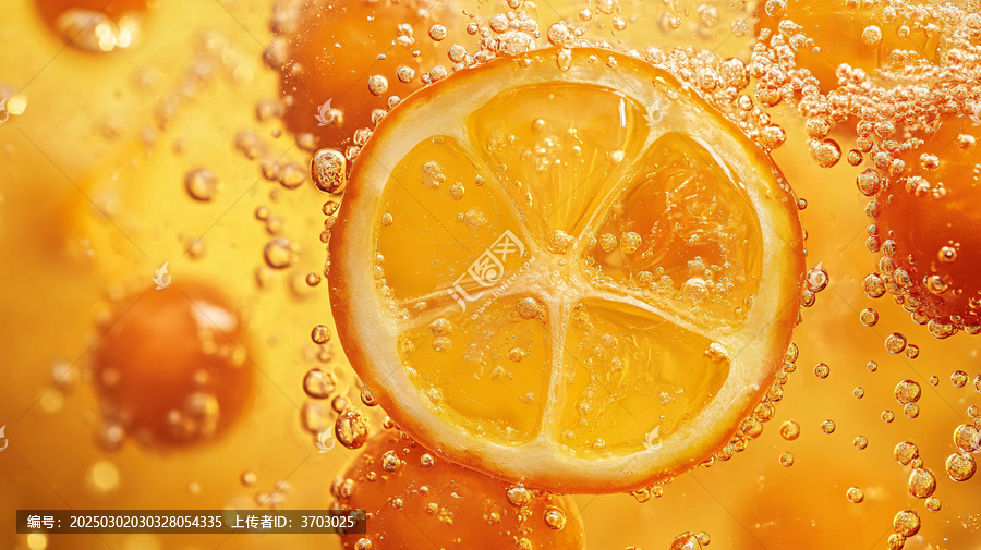 檸檬黃色水滴背景