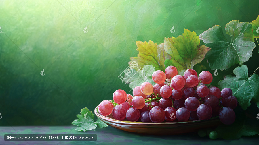 高清唯美葡萄特寫紅提