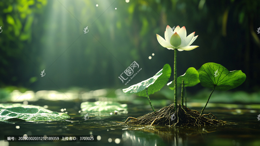 意境荷花禪意荷花