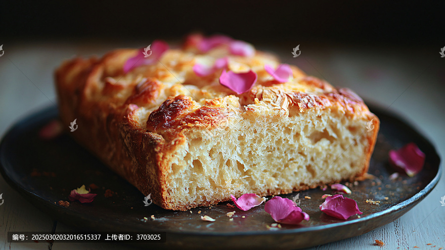 玫瑰花瓣面包
