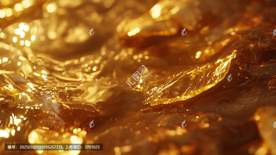金色水面金色波濤