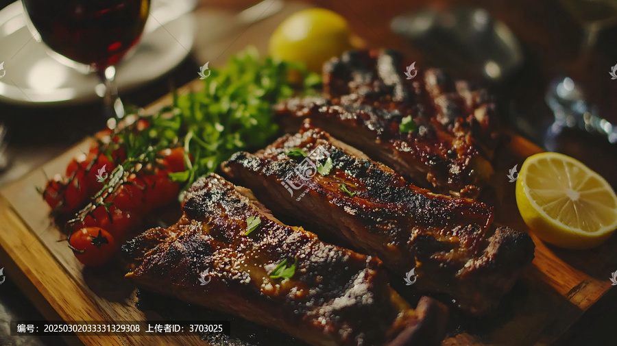 烤排骨美食
