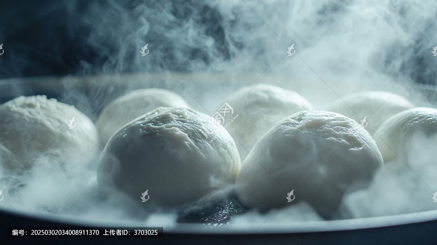 熱氣騰騰的粘豆包