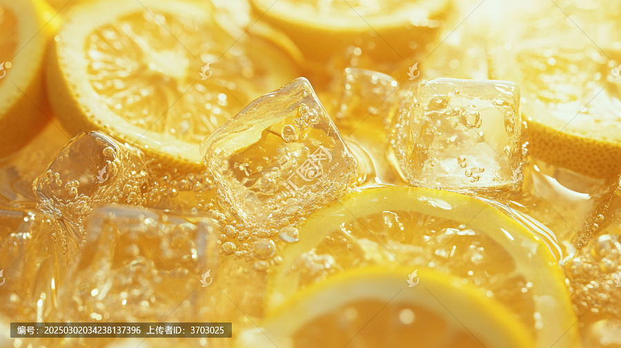 檸檬水與冰塊