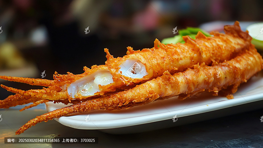 咸蛋黃炸魷魚筒