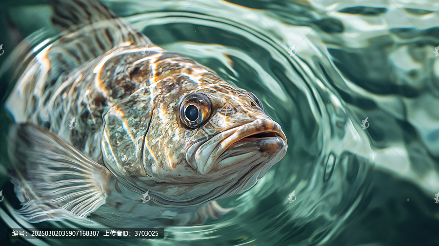 鯉魚嘴部特寫