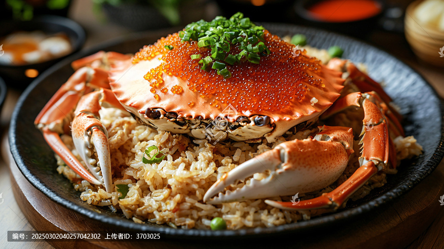 火炙蟹皇蓋飯