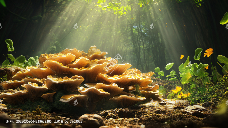 唯美森林野生菌