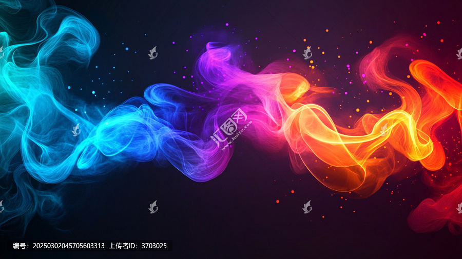 煙霧彩色動(dòng)感線條