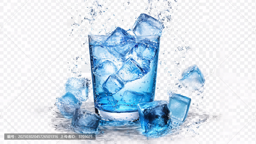 夏天冷飲舍冰水圖