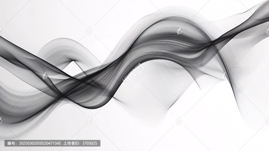 抽象唯美黑白線條