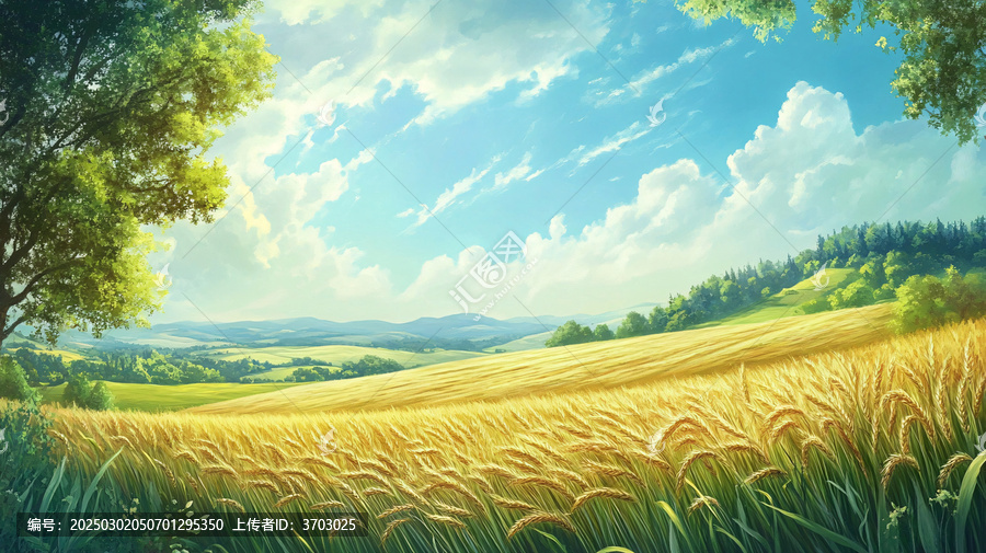 麥田風(fēng)景