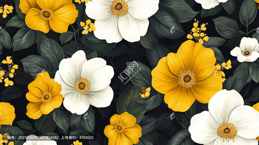 滿版鮮花背景