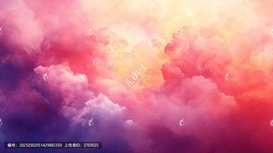 云霧般的粉色虛幻
