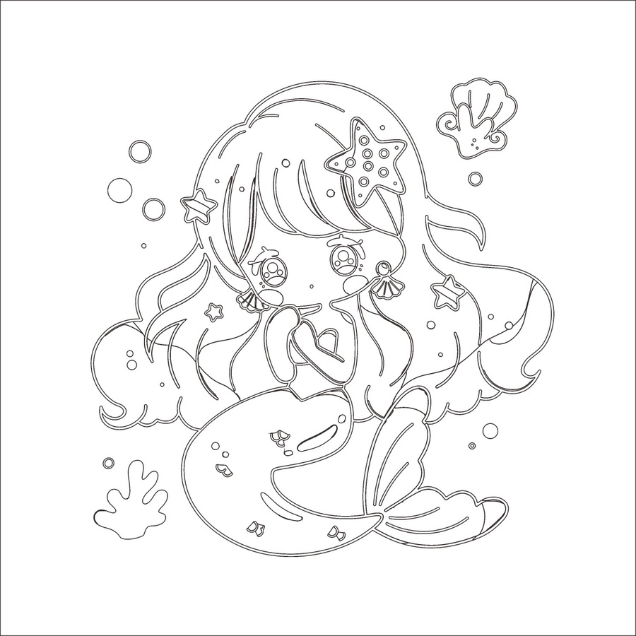 美人魚(yú)插畫(huà)