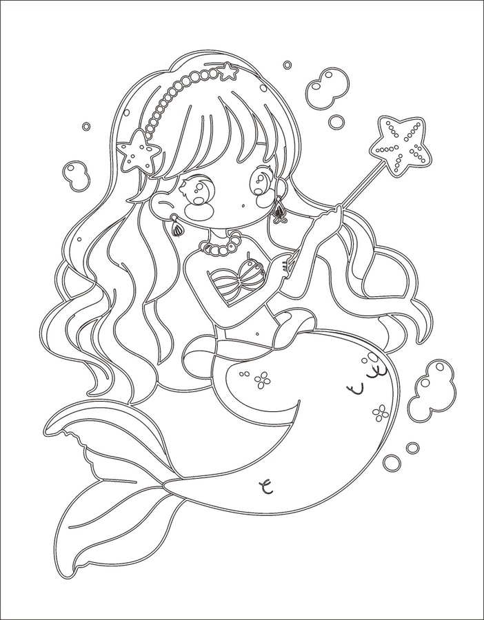 美人魚公主插畫