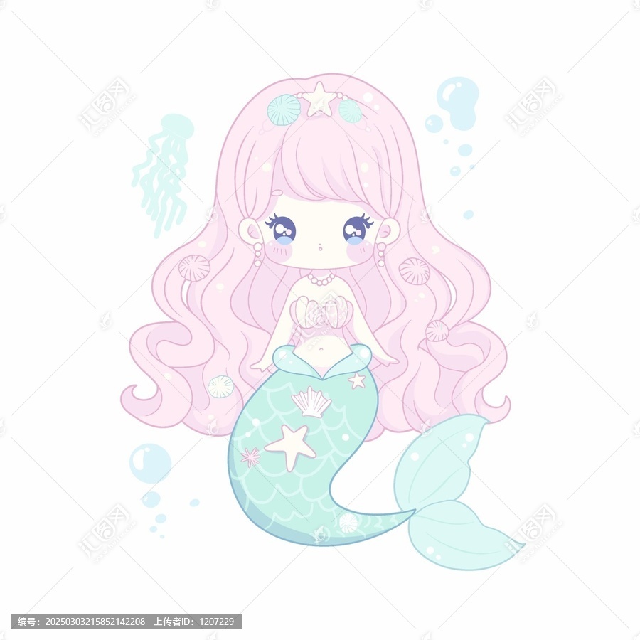人魚公主插畫