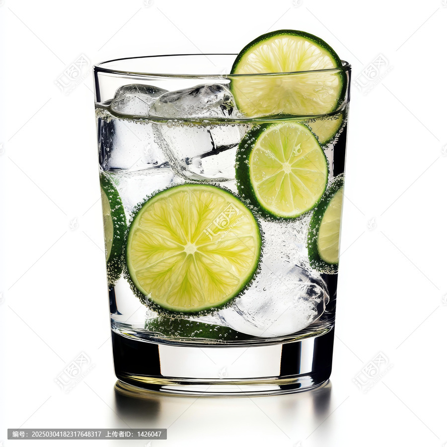 清爽的檸檬冰水