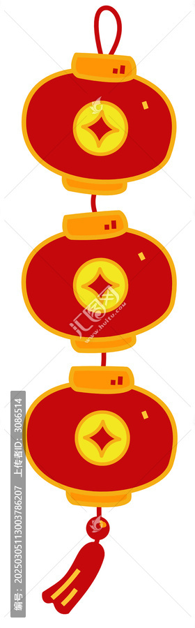 三個(gè)銅錢燈籠