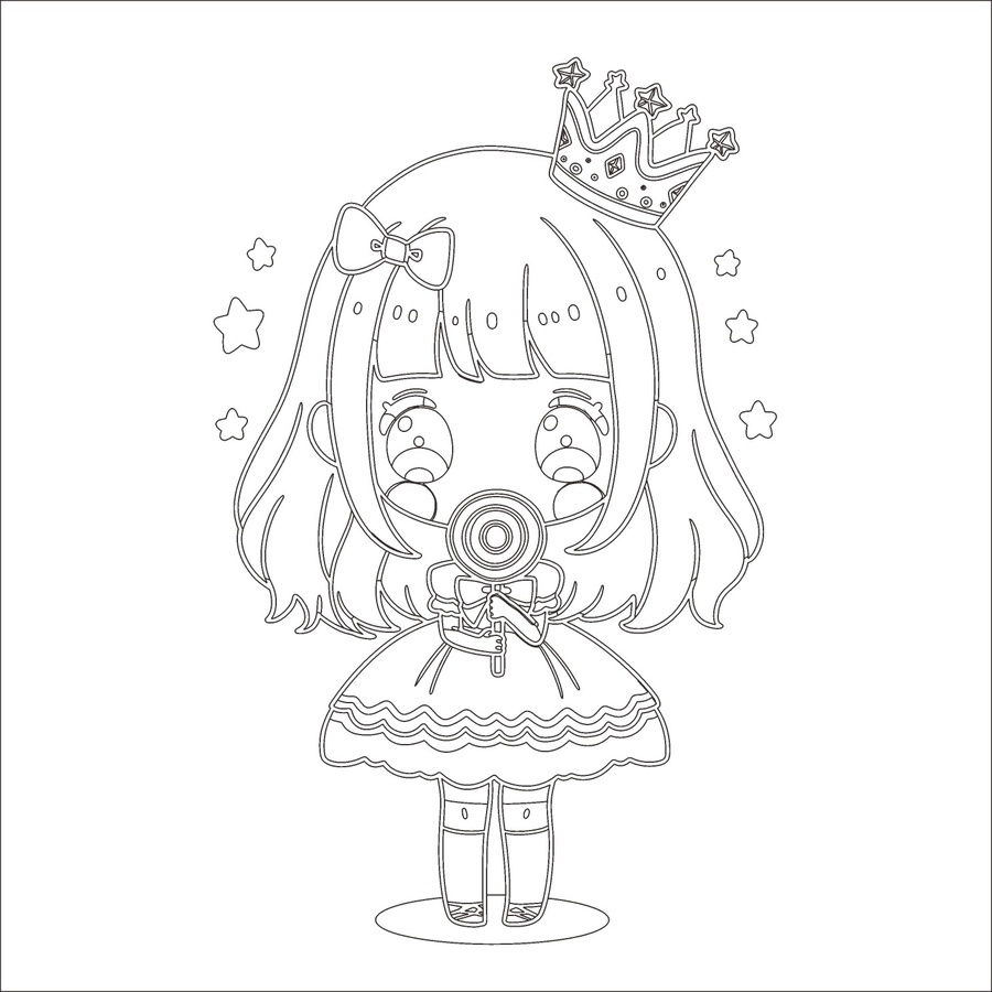 Q版女孩插畫