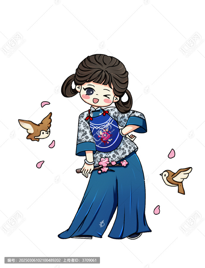 鳥與少女