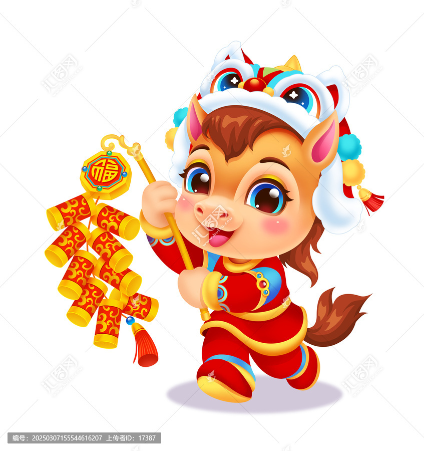 卡通馬