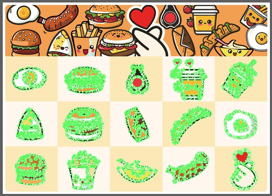 可愛的美食插畫