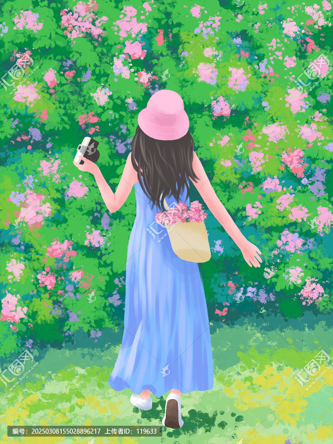 薔薇少女插畫