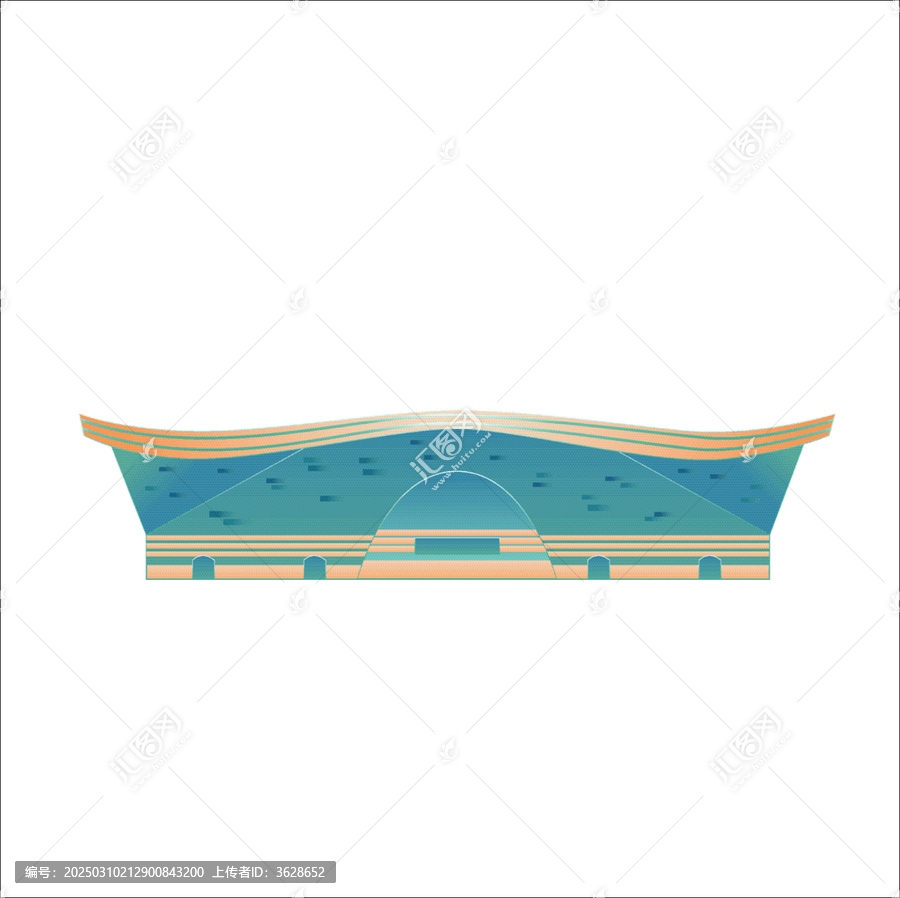 成都城市地標(biāo)環(huán)球中心矢量地標(biāo)建筑