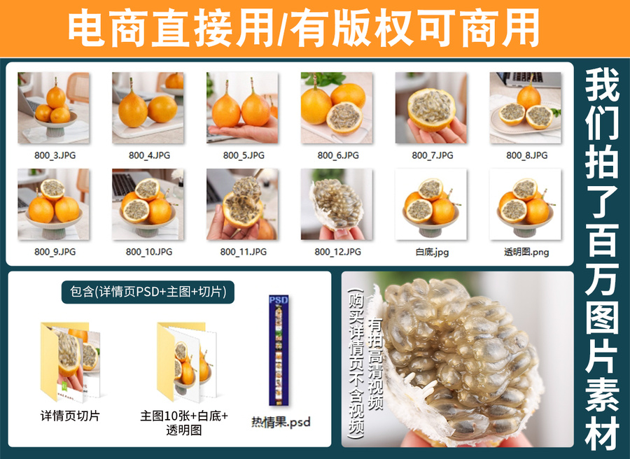 熱情果詳情頁