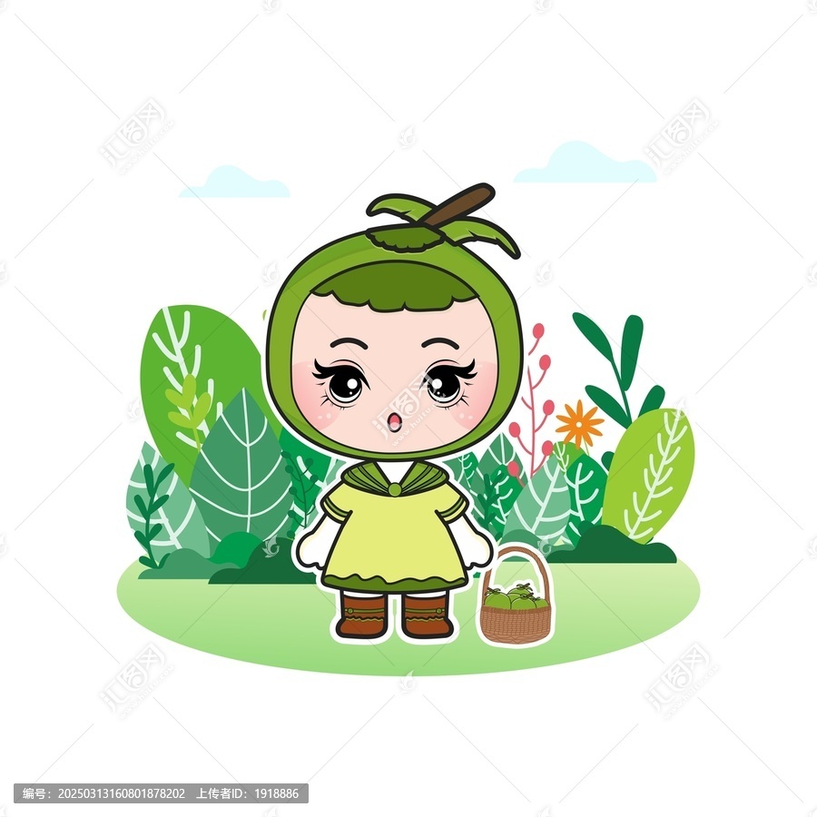 椰子插畫