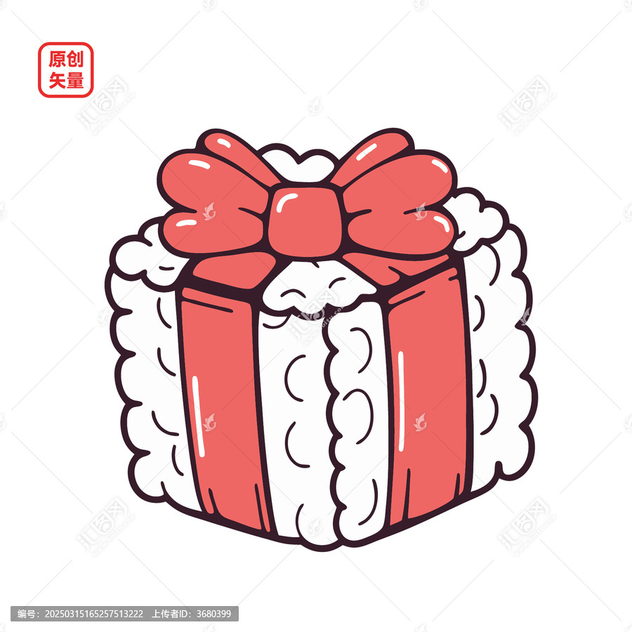矢量插圖卡通禮物盒子禮品