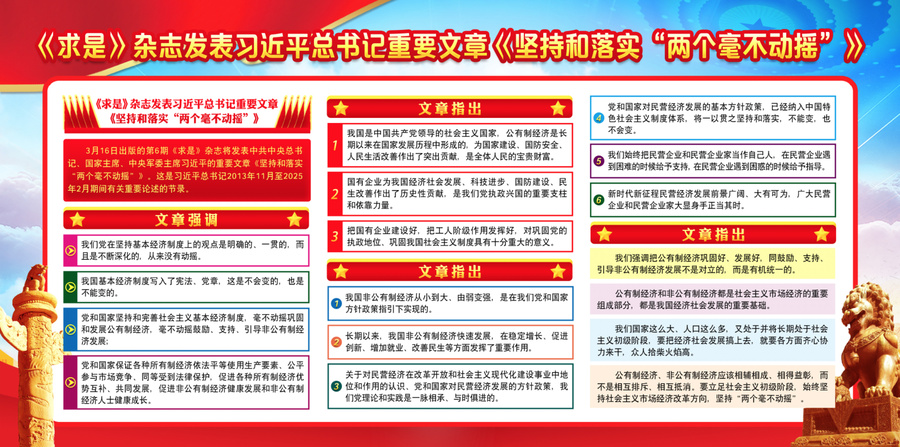 堅持和落實兩個毫不動搖