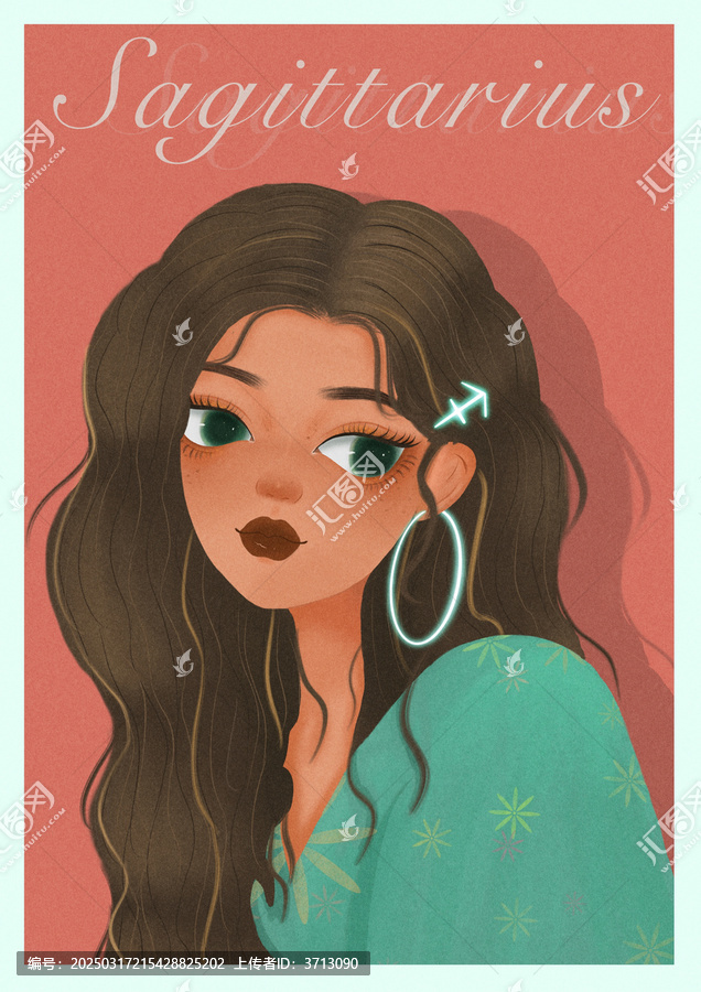 歐美少女插畫(huà)
