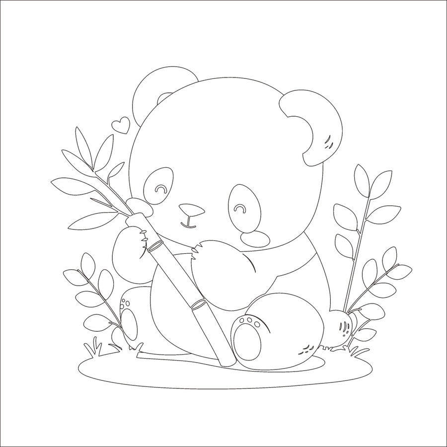 大熊貓吃竹子