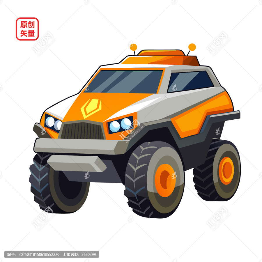 矢量插圖科技未來(lái)感汽車(chē)